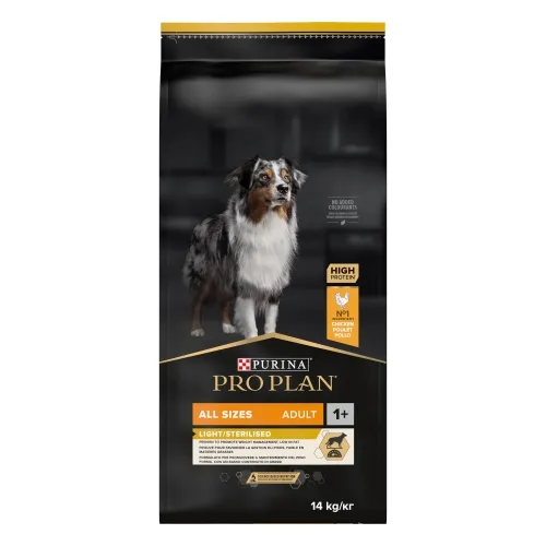 Purina PRO PLAN All sizes Adult Light with OPTIWEIGHT® 14kg