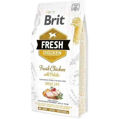 Brit Fresh koeratoit kana/kartul 2,5 kg