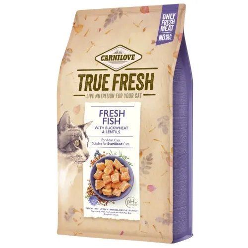 Carnilove True Fresh täissööt kassile kalaga, 340 g