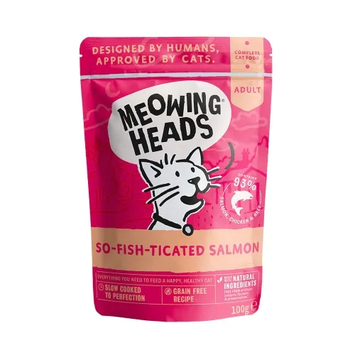 Meowing Heads So Fish Ticated kassi einekotike, lõhe 100 g