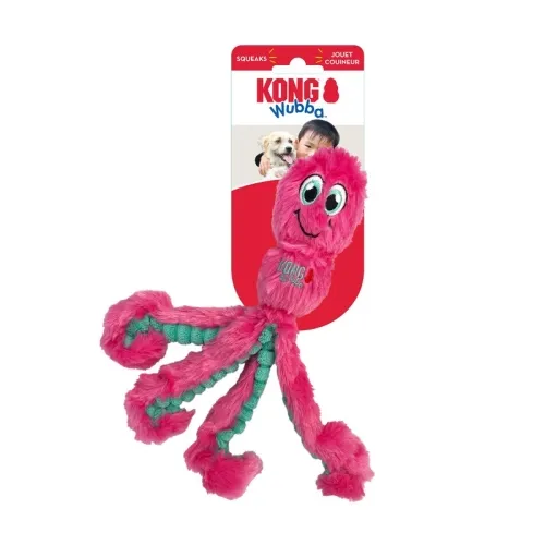 KONG Wubba Octopus koera mänguasi S/M, valik.