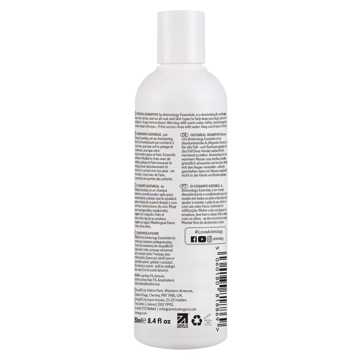 Animology šampoon Essentials Oatmeal, 250ml